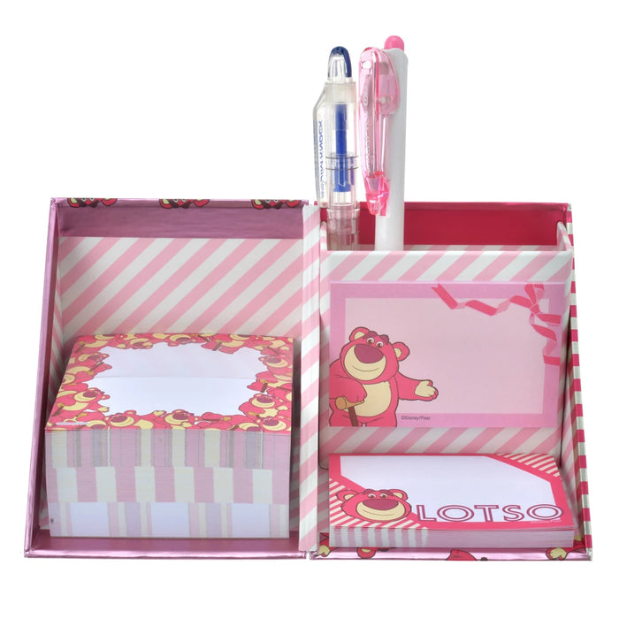JDS - Lotso "Metallic" Sticky Note/Memo Pad with Pen Stand