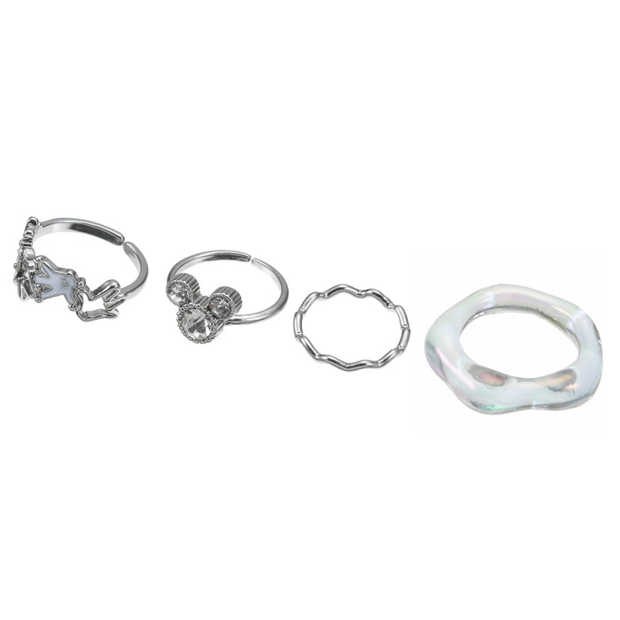 JDS - Mickey "Aurora Clear" Ring/Ring Set