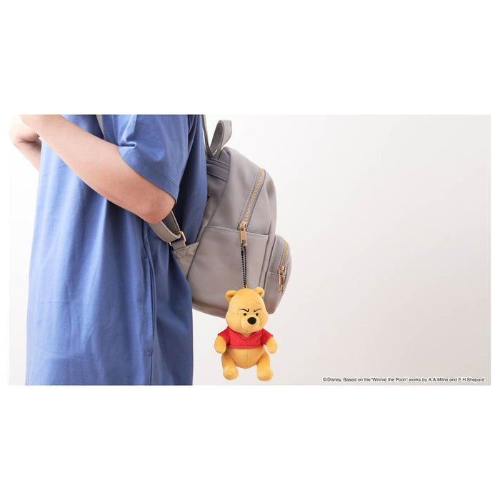 Japan Takara Tomy - Funny Face x Winnie the Pooh (With Honey Pot) Plush Keychain