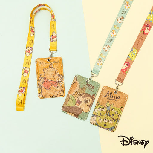 Taiwan Disney Collaboration - Disney Characters Vintage Card Holder with a Detachable Lanyard (4 Styles)
