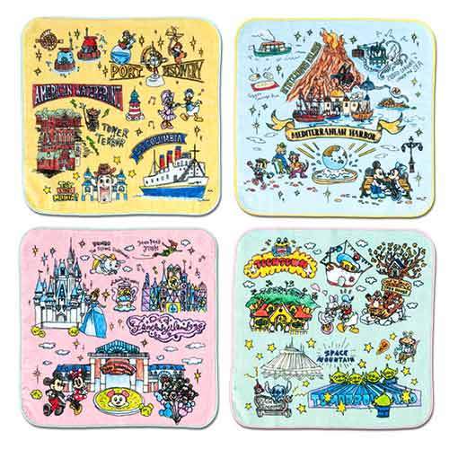 TDR - Tokyo Disney Resort Fun Map Collection - Mini Towels Set