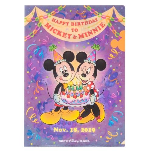 TDR - "Happy Birthday to Mickey & Minnie" Collection - Clear File/Folder