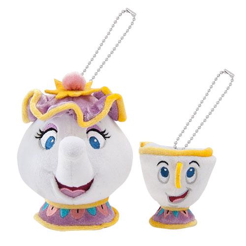 TDR - Beauty and the Beast Magical Story Collection - Plush Toy Keychain x Mrs. Pott & Chip The Tea Cup