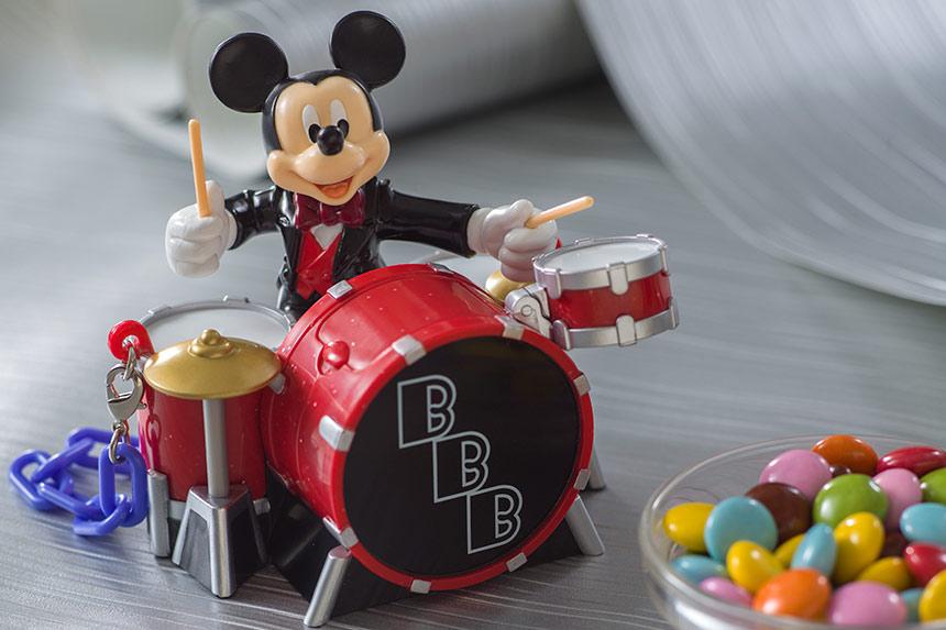 On Hand!!! TDR - Mickey Mouse BBB Big Band Beat Mini Snack Case