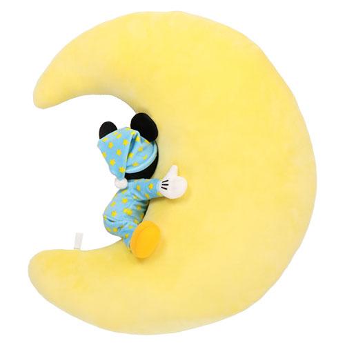 TDR - Mickey Mouse in Pajama Hugging Moon Cushion