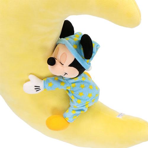 TDR - Mickey Mouse in Pajama Hugging Moon Cushion