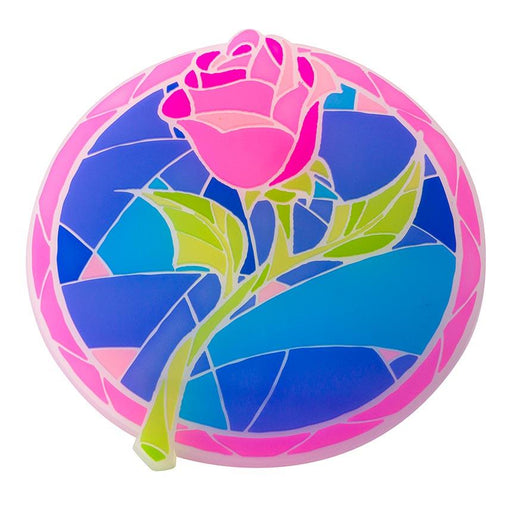 TDR - Beauty and the Beast Stained Glass Rose Souvenir Coaster