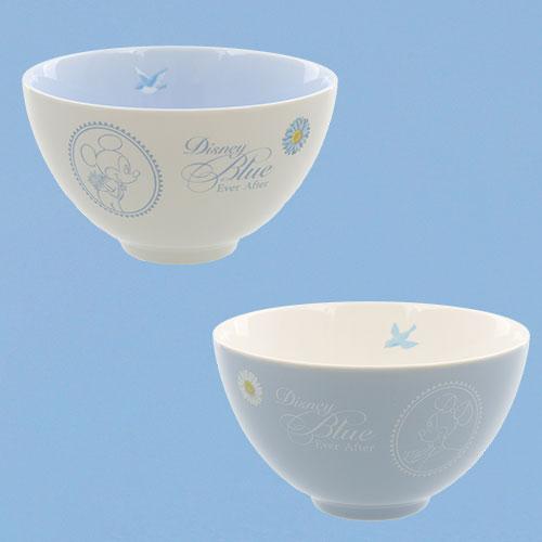 TDR - Disney Blue Ever After Collection - Mickey & Minnie Mouse Bowls Set