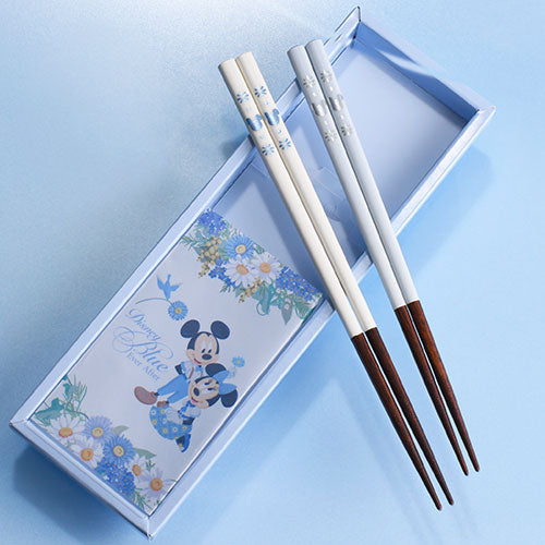 TDR - Disney Blue Ever After Collection - Mickey & Minnie Mouse Chopsticks Set