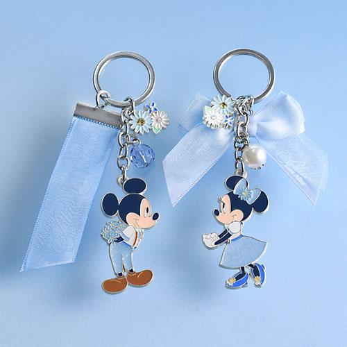 TDR - Disney Blue Ever After Collection - Mickey & Minnie Mouse Keychains Set