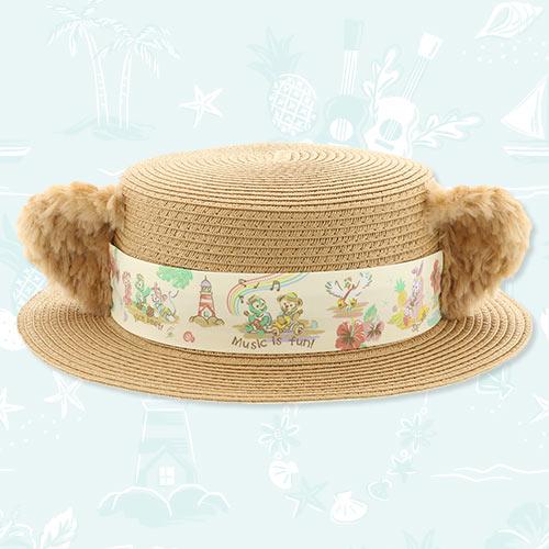 On Hand!!! TDR - Duffy & Friends' Sunny Fun - Duffy Straw Hat For Adults