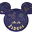 TDR - Tokyo Disney Resort Night Sky & Fireworks Collection - Mickey Mouse Head Shaped Plate