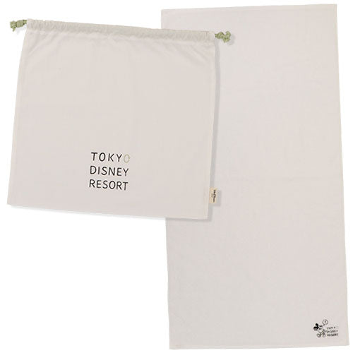 TDR - LET'S START WHERE WE CAN! x Mickey Mouse Bath Towel & Drawstring Bag Set