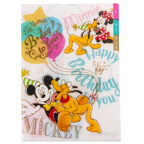 TDR - Mickey and Minnie's Birthday Collection x Clear File Holder