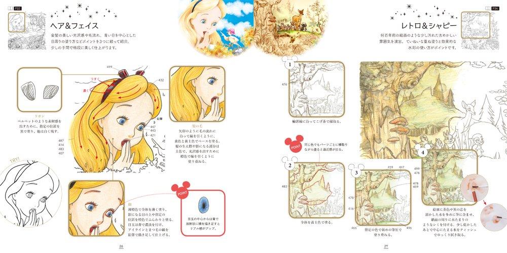 The world of dreams and magic Heart-throbbing Disney coloring book Mook  japanese