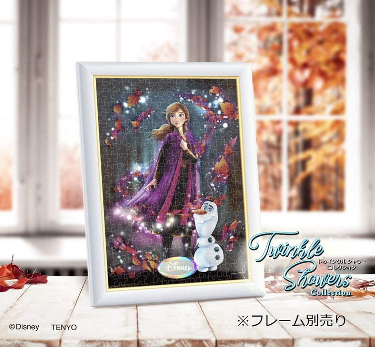 Japan Tenyo - Disney Puzzle - 266 Pieces Tight Series Stained Art - Twinkle Shower x Unchanging Light of Heart (Anna)
