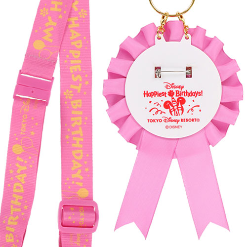 TDR - Happy Birthday 2022 Button Badge with Strap x Minnie Mouse