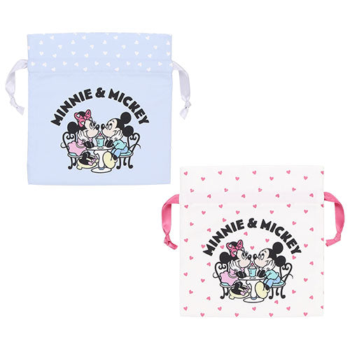 TDR - Retro Atmosphere Nakayoshi Club Collection x Mickey & Minnie Mouse Drawstring Bags Set