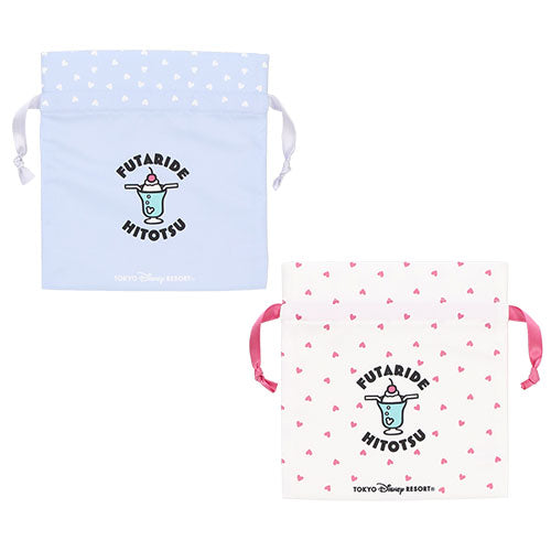 TDR - Retro Atmosphere Nakayoshi Club Collection x Mickey & Minnie Mouse Drawstring Bags Set