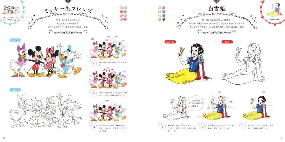 GIRLS Adult Disney Gorgeous Coloring Book Art Books Illustration Series  Japanese