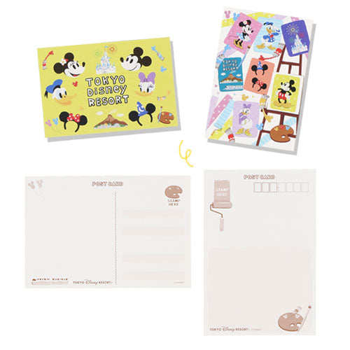 TDR - Mickey Mouse & Friends Retro Paint Design Collection x Post Card & Folders Set