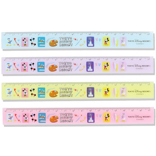 TDR - Mickey Mouse & Friends Retro Paint Design Collection x Rulers Set