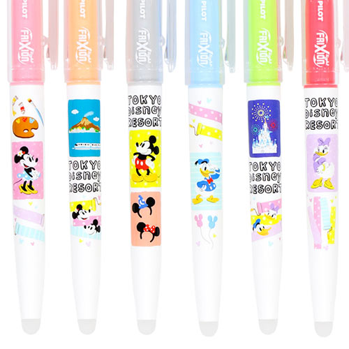 TDR - Mickey Mouse & Friends Retro Paint Design Collection x Friction Ball Pens Set