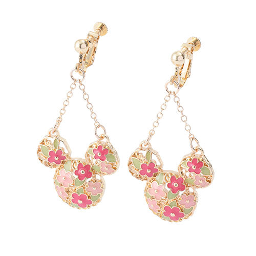 TDR - Spring in the Air Collection - Mickey Mouse x Flowers Earrings Set