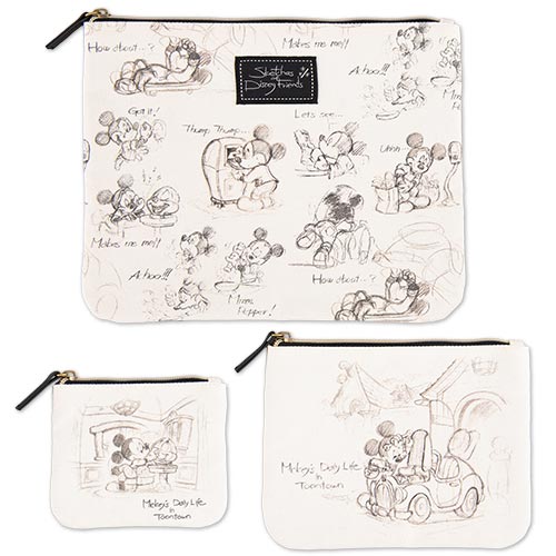 TDR - Sketches of Disney Friends Collection x Pouches Set (Release Date: July 14)