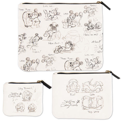 TDR - Sketches of Disney Friends Collection x Pouches Set (Release Date: July 14)