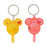 TDR - Mickey & Minnie Mouse Popsicle Shaped Keychains Set