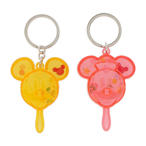 TDR - Mickey & Minnie Mouse Popsicle Shaped Keychains Set