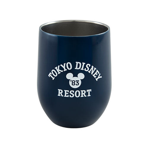TDR - Tokyo Disney Resort Cute Round Shaped Stainless Steel Tumbler (Color: Navy) (Release Date: July 21)
