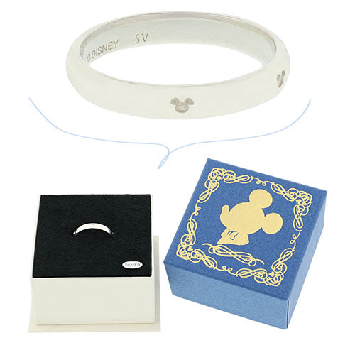TDR - Mickey Mouse Silver Ring with Glittering Stone and Mickey Shape (Release Date: Nov 10)