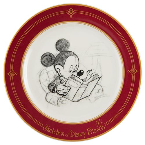 TDR - Sketches of Disney Friends Collection x Mickey Mouse Plate (Release Date: Nov 18)