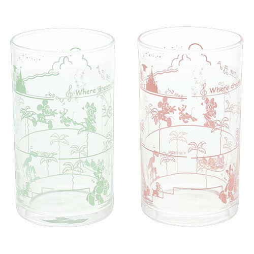 TDR - Tokyo Disney Resort Park Food Theme "Pastel Color" Glasses Set (Release Date: Feb 16)