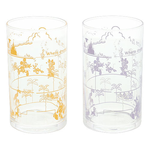 TDR - Tokyo Disney Resort Park Food Theme "Pastel Color" Glasses Set (Release Date: Feb 16)