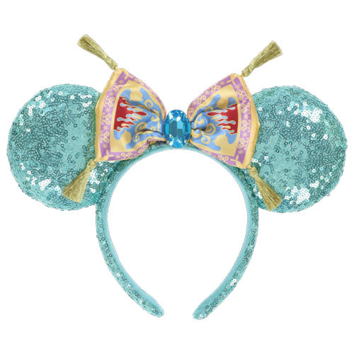 TDR - Aladdin Jasmine Princess Magic Carpet Minnie Mouse Sequin Ear Headband
