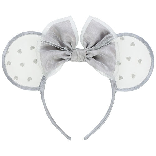 TDR - Minnie Mouse Heart Polka Dot Lace Ear Headband (Grey) (Release Date: Mar 16)