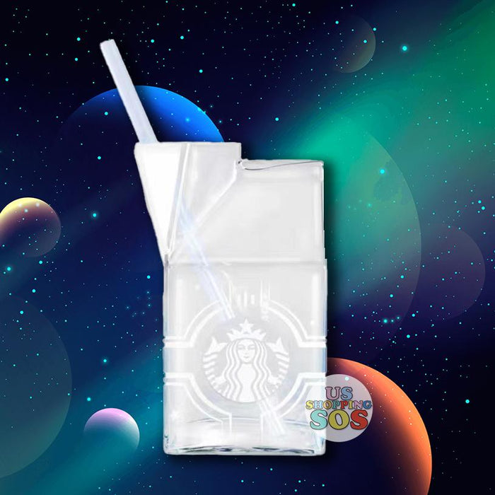 Starbucks China - Astronaut 2021 - 6. Straw Milk Box Glass 480ml