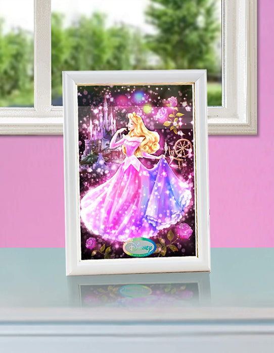 Japan Tenyo - Disney Puzzle - 266 Pieces Tight Series Stained Art - Twinkle Shower x Glitter of love (Aurora)