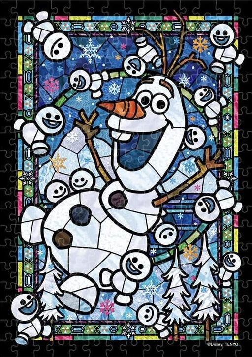 Japan Tenyo - Disney Puzzle - 266 Pieces Tight Series Stained Art - Stained Glass x Olaf