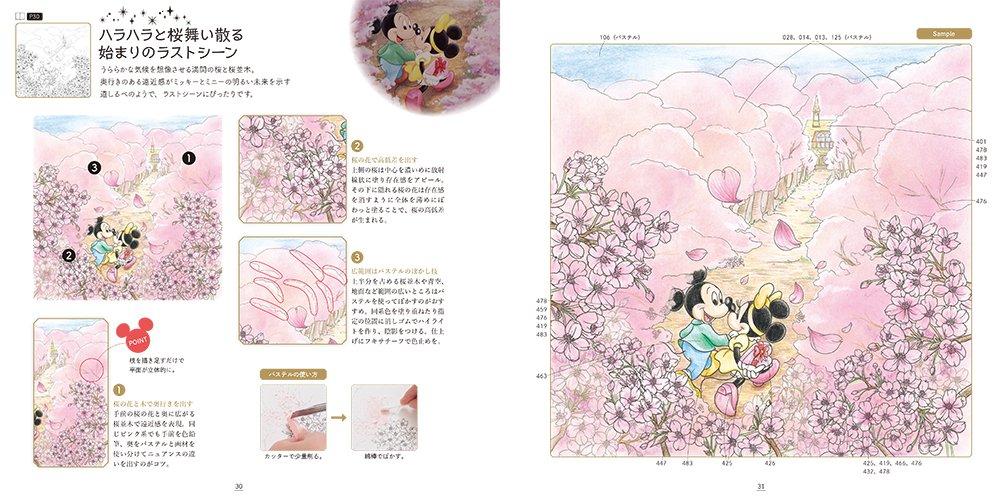 Disney Adult Painting Drawing Lesson Coloring Book Japanese Inko