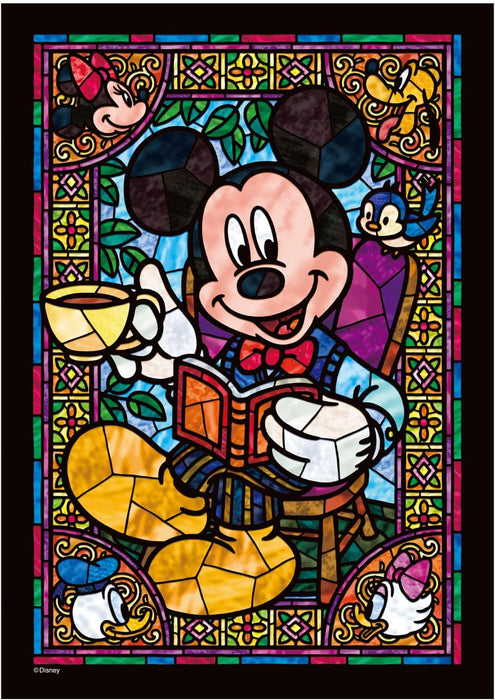 Japan Tenyo - Disney Puzzle - 266 Pieces Tight Series Stained Art - Stained Glass x Mickey & Friends