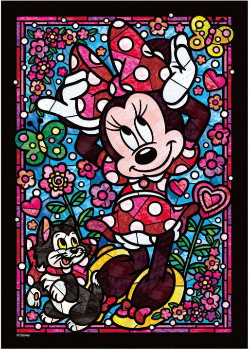 Japan Tenyo - Disney Puzzle - 266 Pieces Tight Series Stained Art - Stained Glass x Minnie Mouse