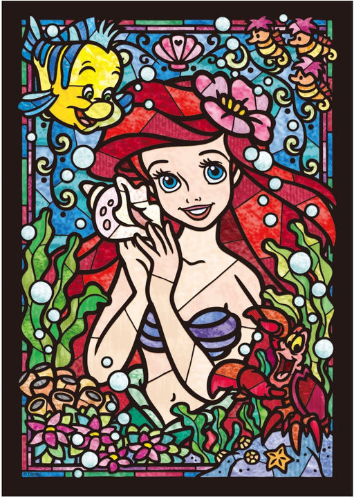 Japan Tenyo - Disney Puzzle - 266 Pieces Tight Series Stained Art - Stained Glass x Ariel
