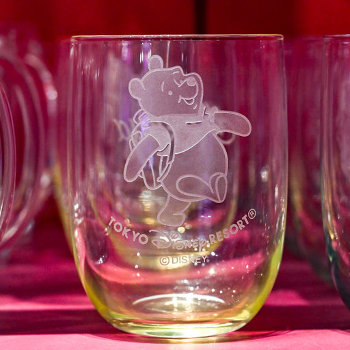 TDR - Winnie the Pooh "Tokyo Disney Resort" Wordings Glass Cup