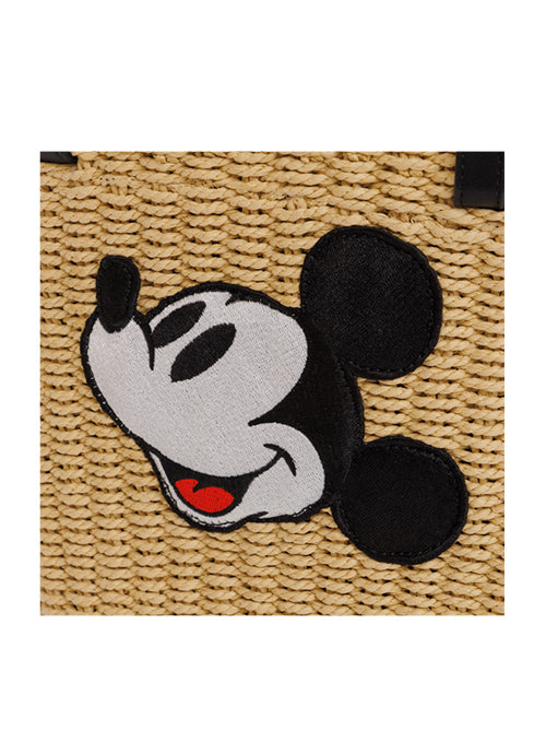 Taiwan Disney Collaboration - GG Mickey Mouse 2WAY Rattan Tote Bag