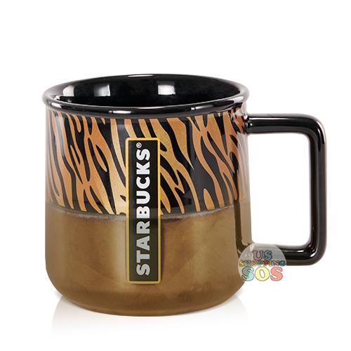 Starbucks China - Wild Black & White - Black Gold Panther Mug 350ml