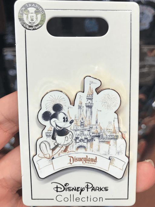 DLR - Sketch Mickey with Castle Pin
